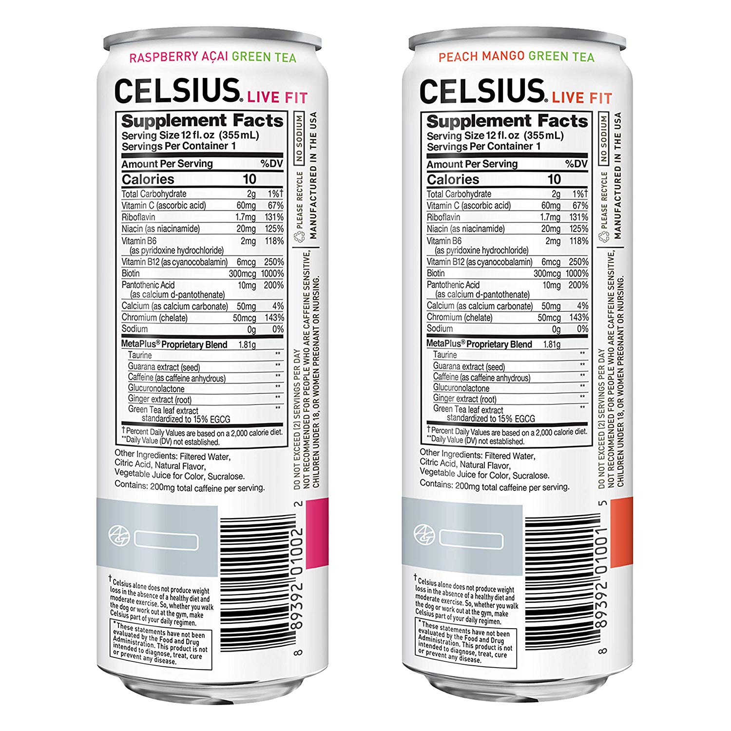 CELSIUS Live Fit Fitness & Energy Drink, 12Pack, NonCarbonated Pack 1